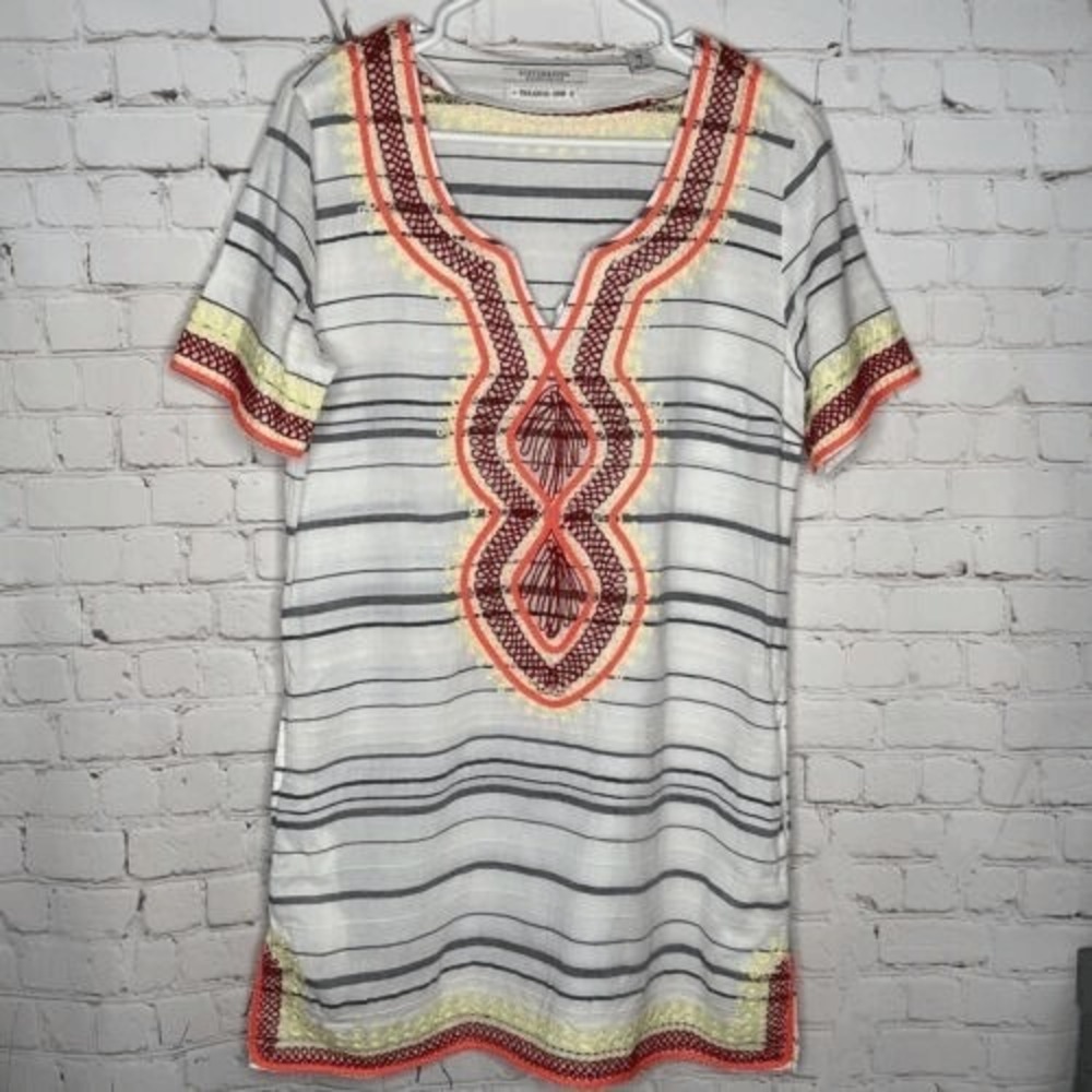 Scotch & Soda Paradise Cove Embroidered Summer Kaftan Tunic Dress Women 3 China